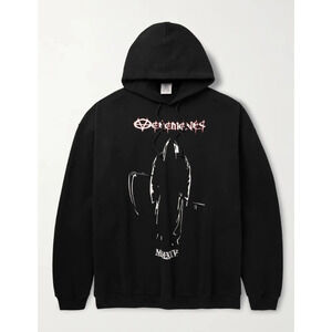 Vetements Reaper hooded logo hoodie size Medium Black